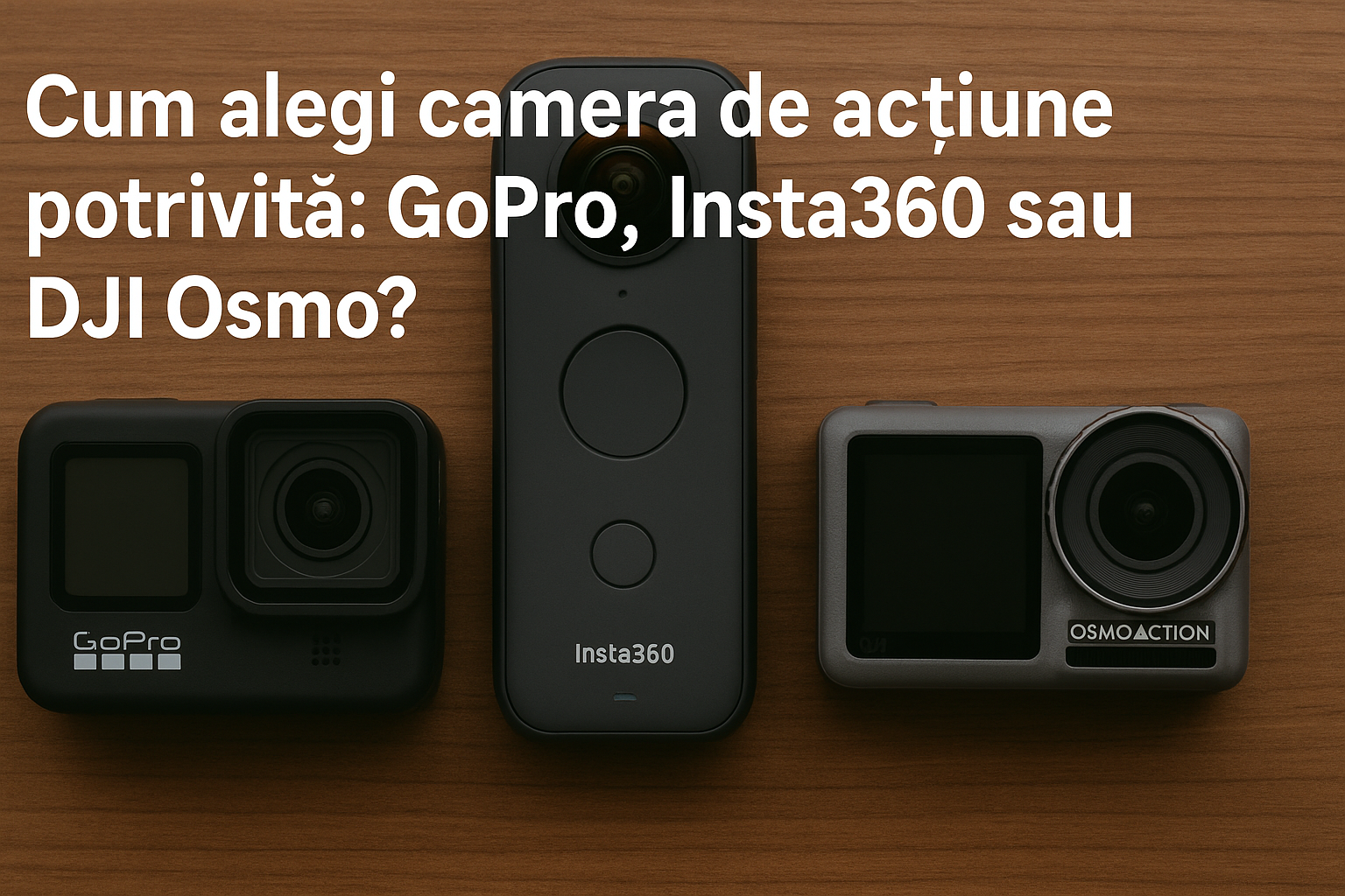 Cum alegi camera de acțiune potrivită: GoPro, Insta360 sau DJI Osmo? (Ghid 2025)