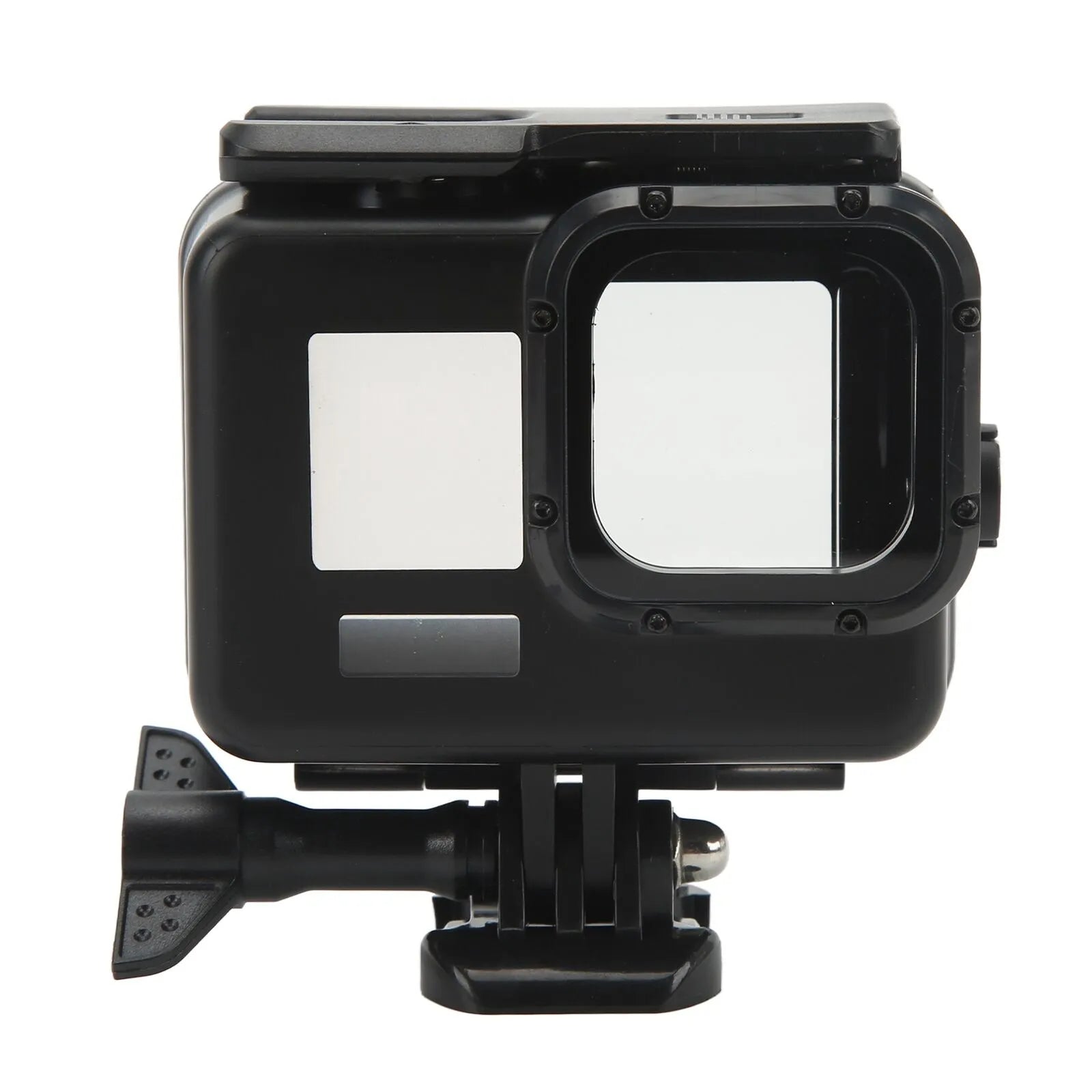 Carcasa protectie subacvatica (waterproof) neagra pentru GoPro Hero 9, GoPro Hero 10, GoPro Hero 11 si GoPro Hero 12, cu clema prindere Quick Release si surub