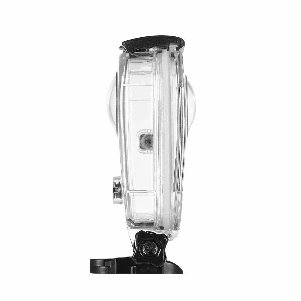 Carcasă waterproof GoPro Fusion 360 – vedere laterală, material plastic durabil