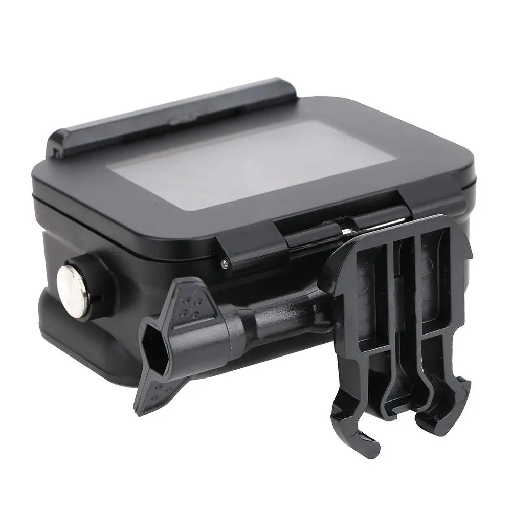 Carcasa protectie subacvatica (waterproof) neagra pentru GoPro Hero 9, GoPro Hero 10, GoPro Hero 11 si GoPro Hero 12, cu clema prindere Quick Release si surub