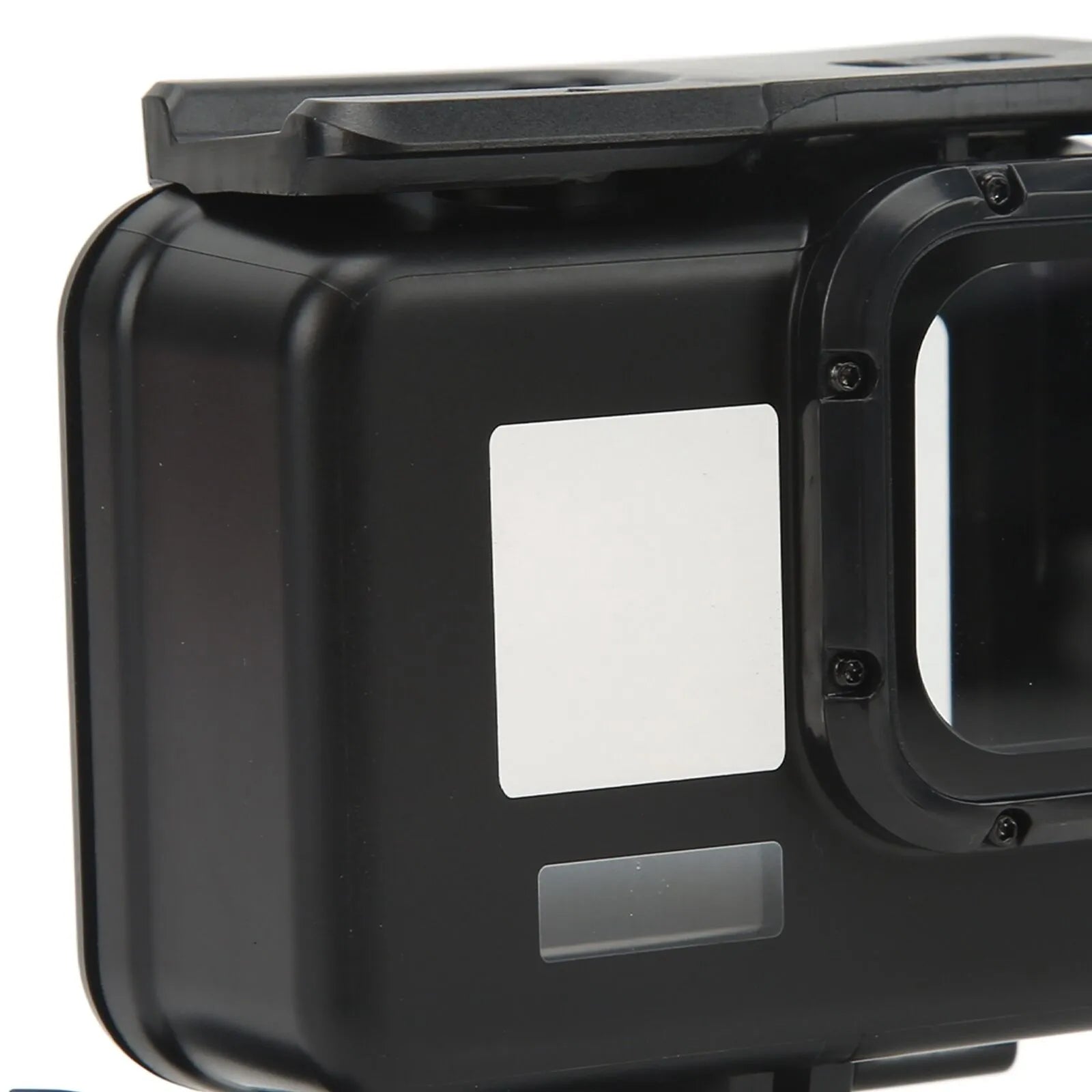 Carcasa protectie subacvatica (waterproof) neagra pentru GoPro Hero 9, GoPro Hero 10, GoPro Hero 11 si GoPro Hero 12, cu clema prindere Quick Release si surub
