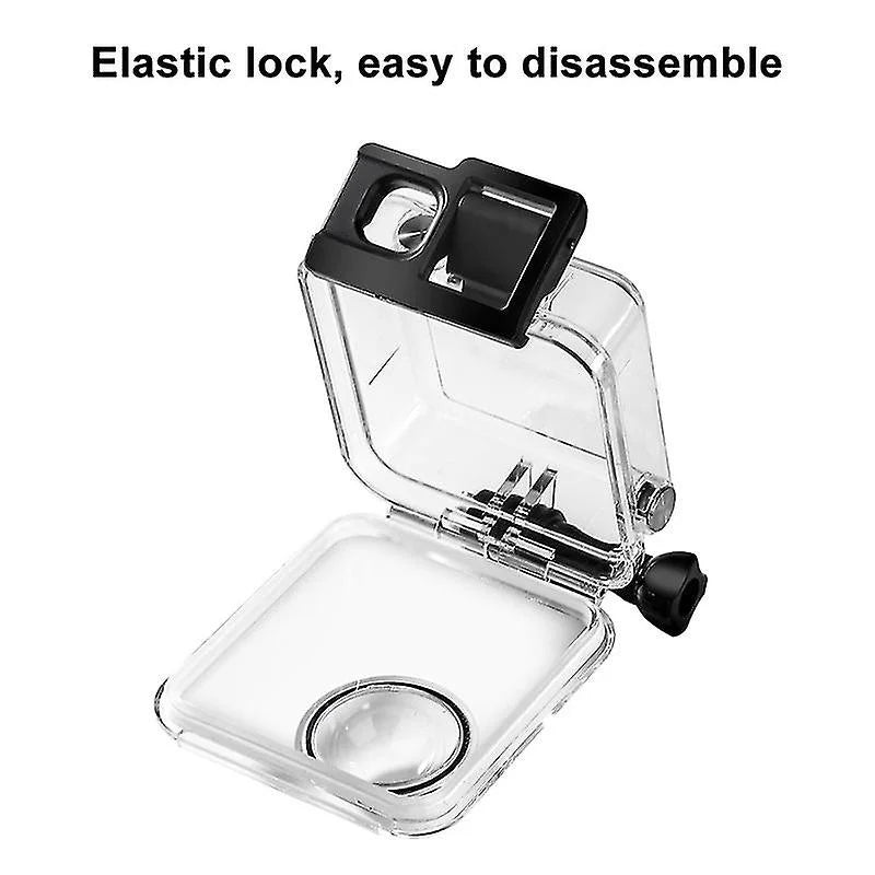 Carcasă waterproof GoPro MAX – vedere laterală, material plastic durabil