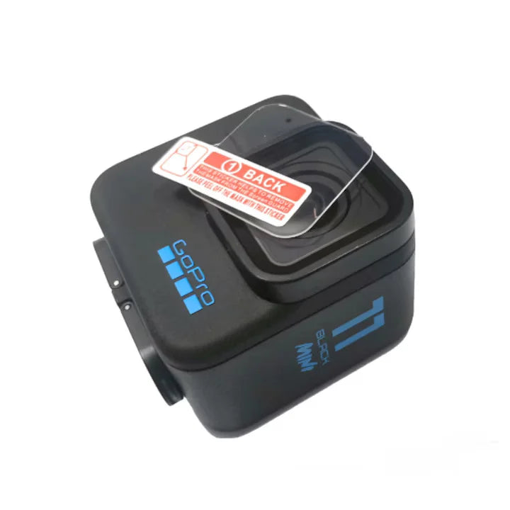 Folie de protecție pentru lentilă GoPro Hero 11 Black Mini, lavete de curățare și stickere pentru praf