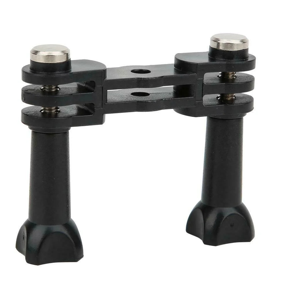 Suport dual din plastic cu suruburi montate