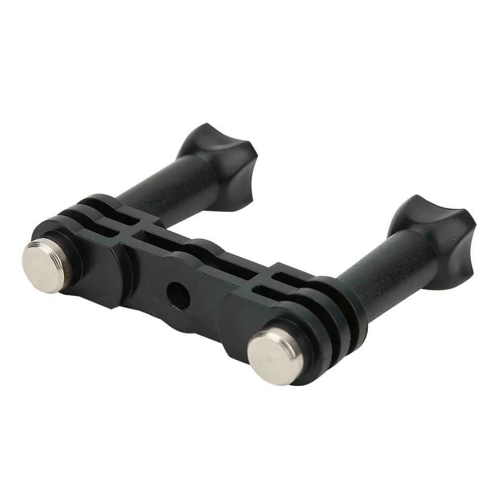Suport dual din plastic cu suruburi montate