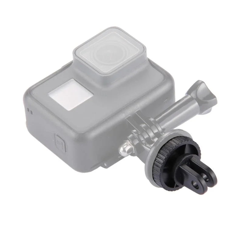 Adaptor conversie cu filet 5 mm montat pe cameră sport