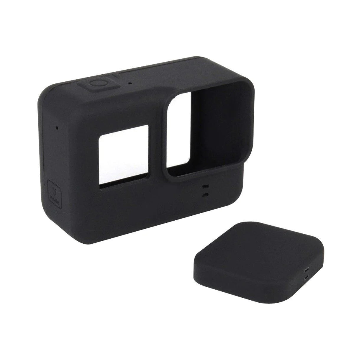 Carcasă de protecție din silicon pentru GoPro Hero 5, 6 și 7, culoare neagră