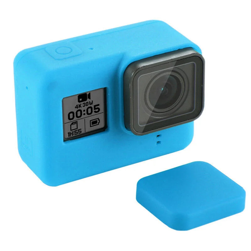 Carcasă de Protecție din Silicon pentru GoPro Hero 5/6/7 - neagră