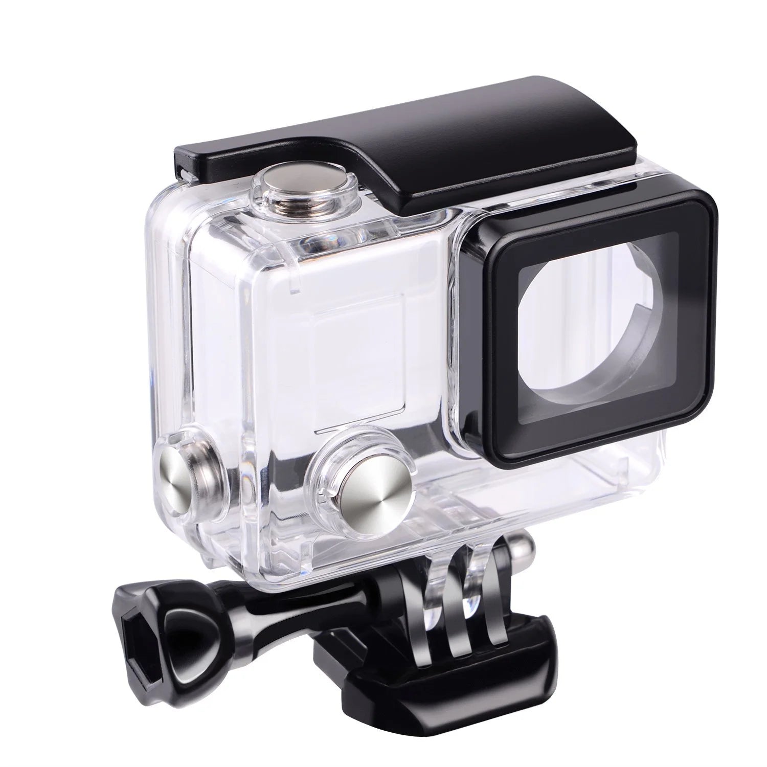 Carcasă subacvatică transparentă pentru GoPro Hero 3 și Hero 4, protecție rezistentă la apă până la 40m