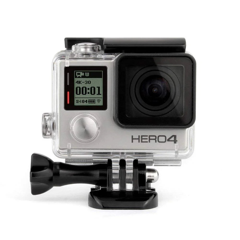 Carcasă subacvatică GoPro Hero 3 și Hero 4 cu cameră montată – protecție pentru filmări sub apă