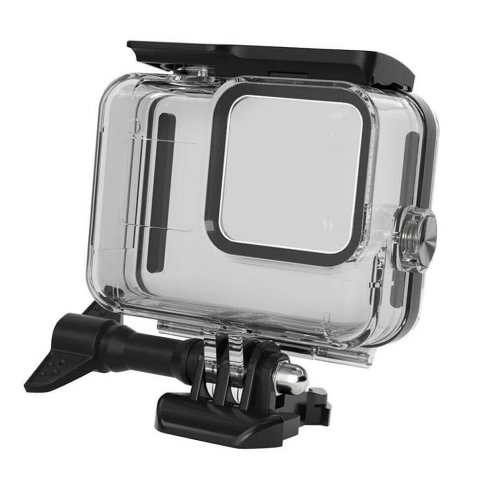 Carcasă waterproof GoPro Hero 8 – vedere laterală, material plastic durabil