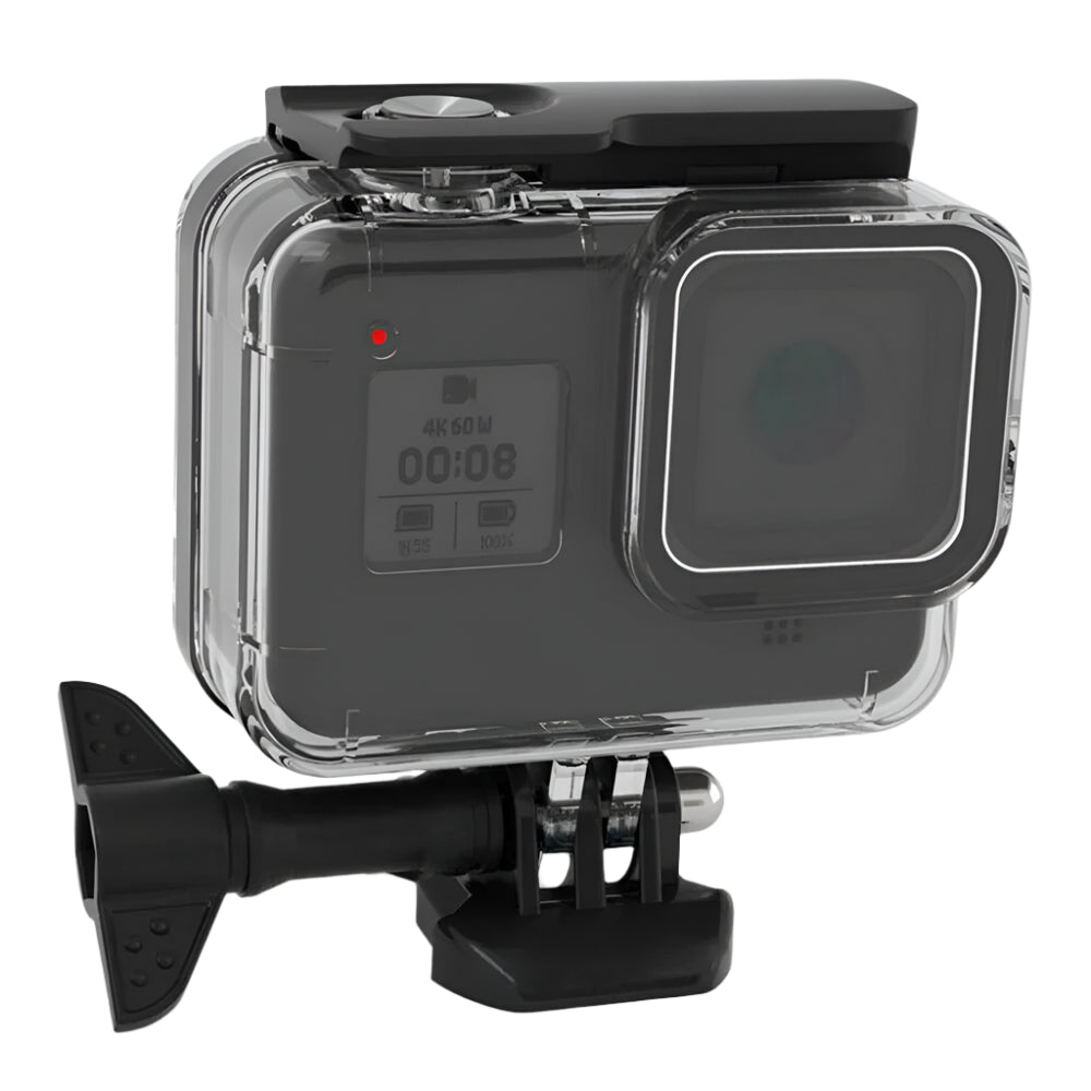 Carcasă subacvatică transparentă pentru GoPro Hero 8, protecție rezistentă la apă până la 60m