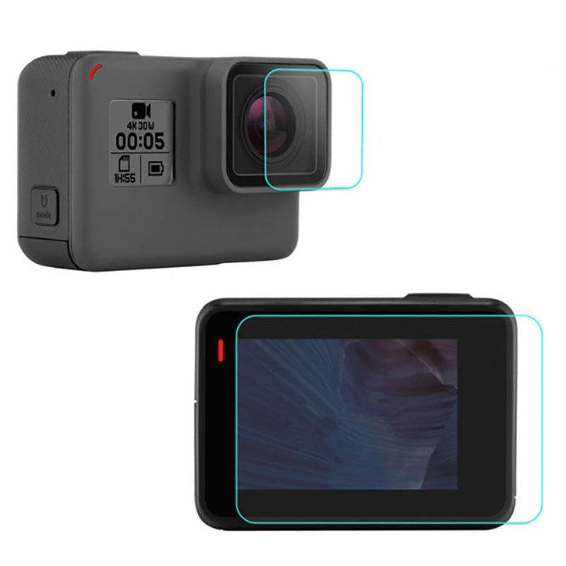 Folii de protecție din sticlă pentru GoPro Hero 5, GoPro Hero 6 și GoPro Hero 7, claritate HD