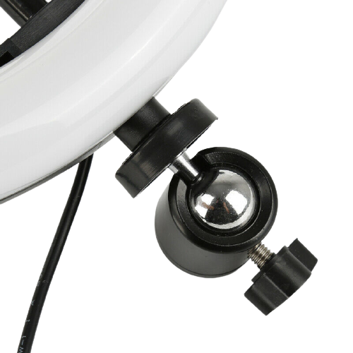 Lampa circulara LED diametru 26 cm cu telecomanda si suport telefon