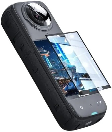 Camera Insta360 X4 complet protejată cu folie de sticlă