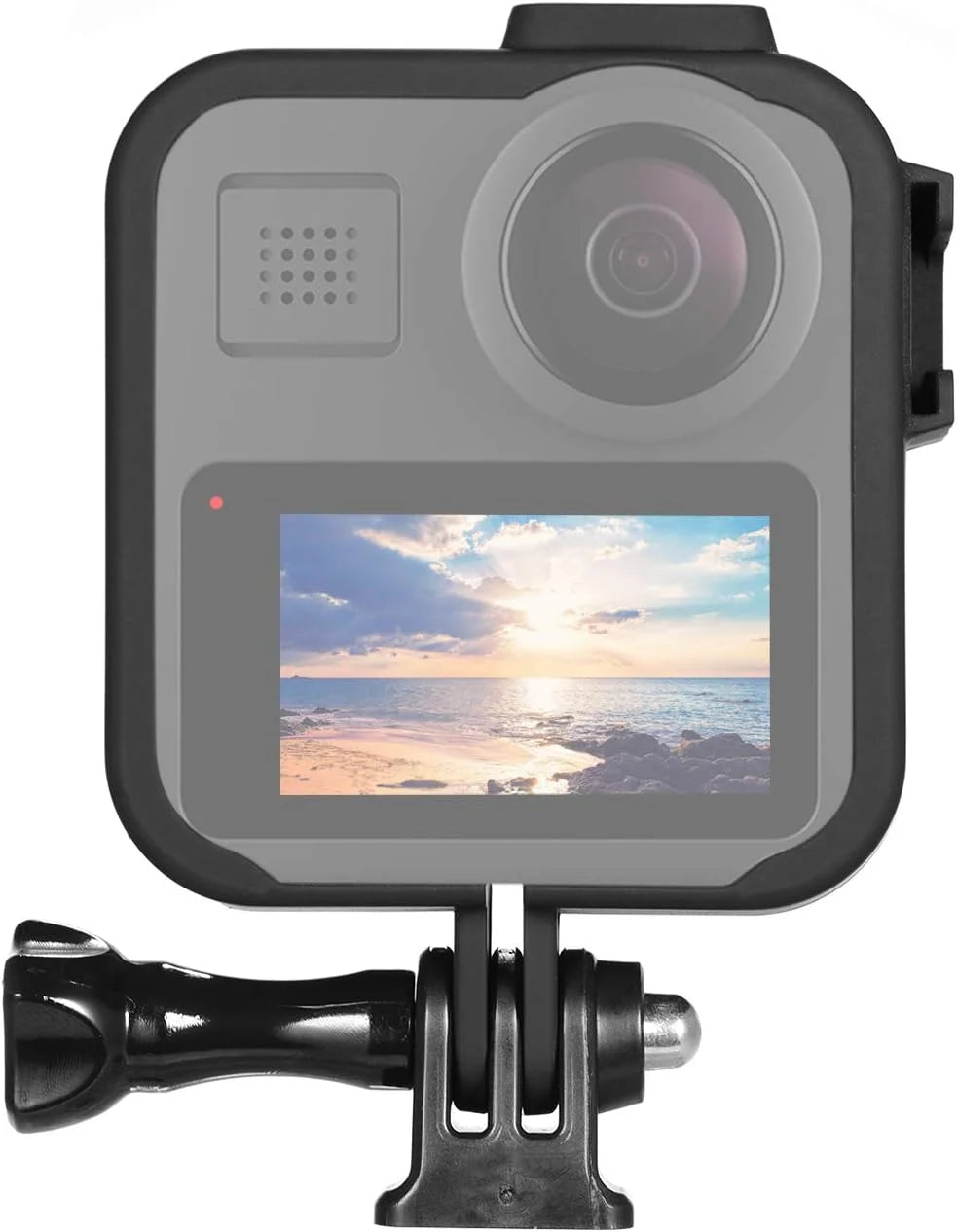 Carcasă de protecție pentru GoPro MAX, echipată cu clemă Quick Release și șurub