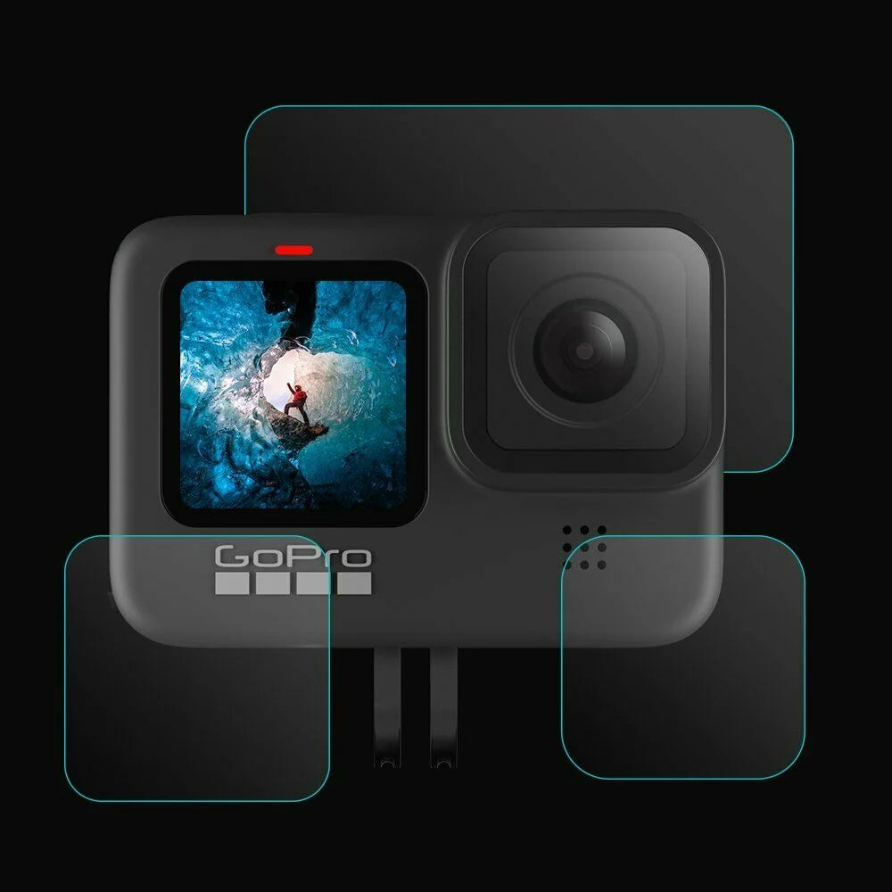 Set de folii de protectie din sticla GoPro Hero 9, 10, 11, 12