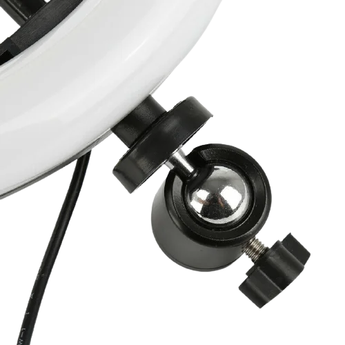 Lampa circulara LED diametru 26 cm cu telecomanda si suport telefon