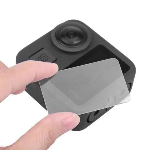 Ecranul GoPro Hero MAX protejat cu folia din sticlă securizată, claritate HD