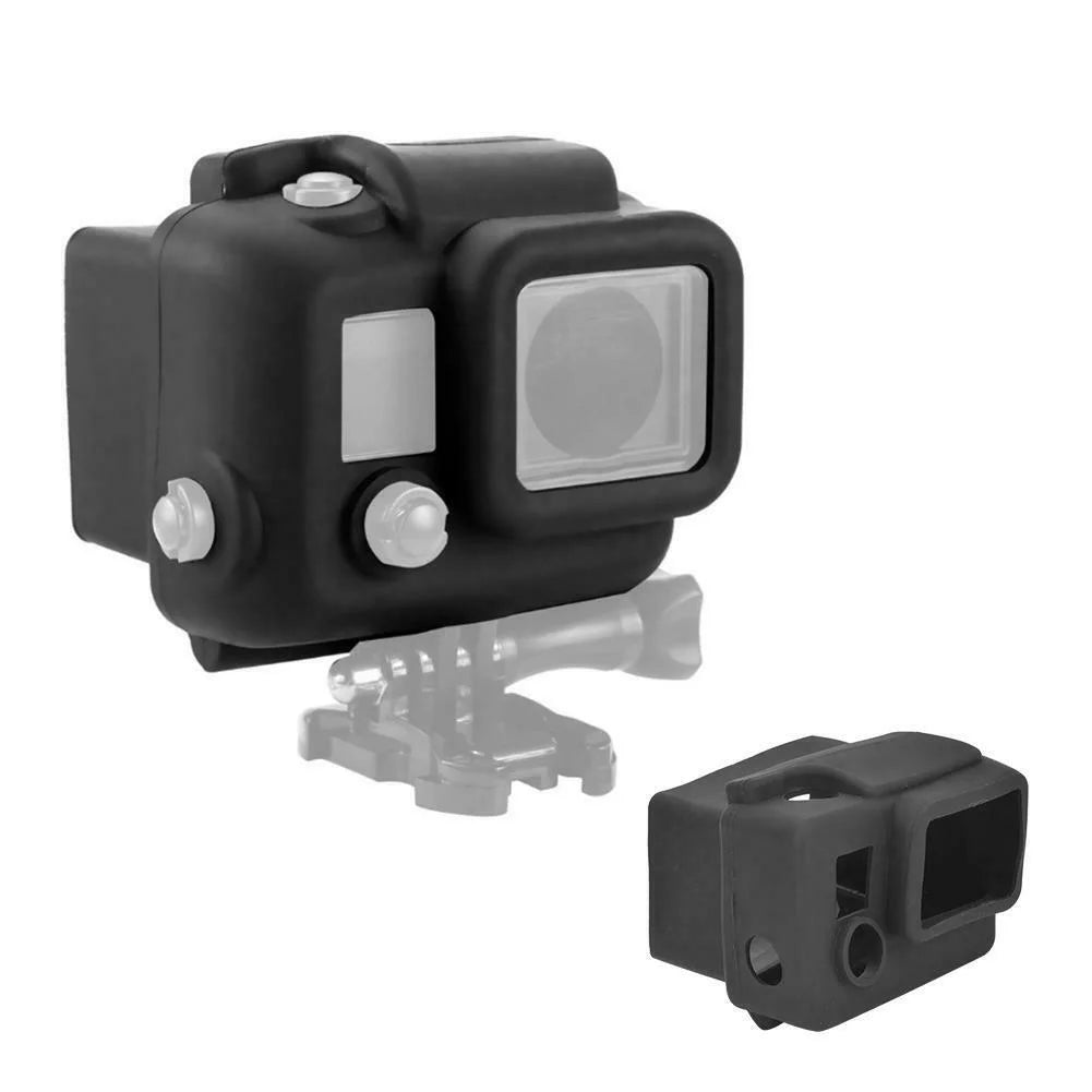 Carcasa de protectie din silicon pentru GoPro Hero 3+ si Hero 4