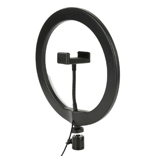 Lampa circulara LED diametru 26 cm cu telecomanda si suport telefon