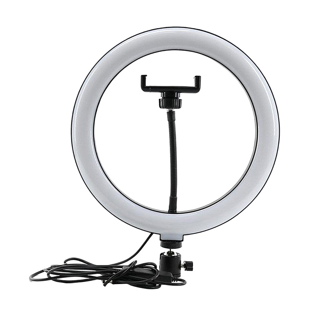 Lampa circulara LED diametru 26 cm cu telecomanda si suport telefon