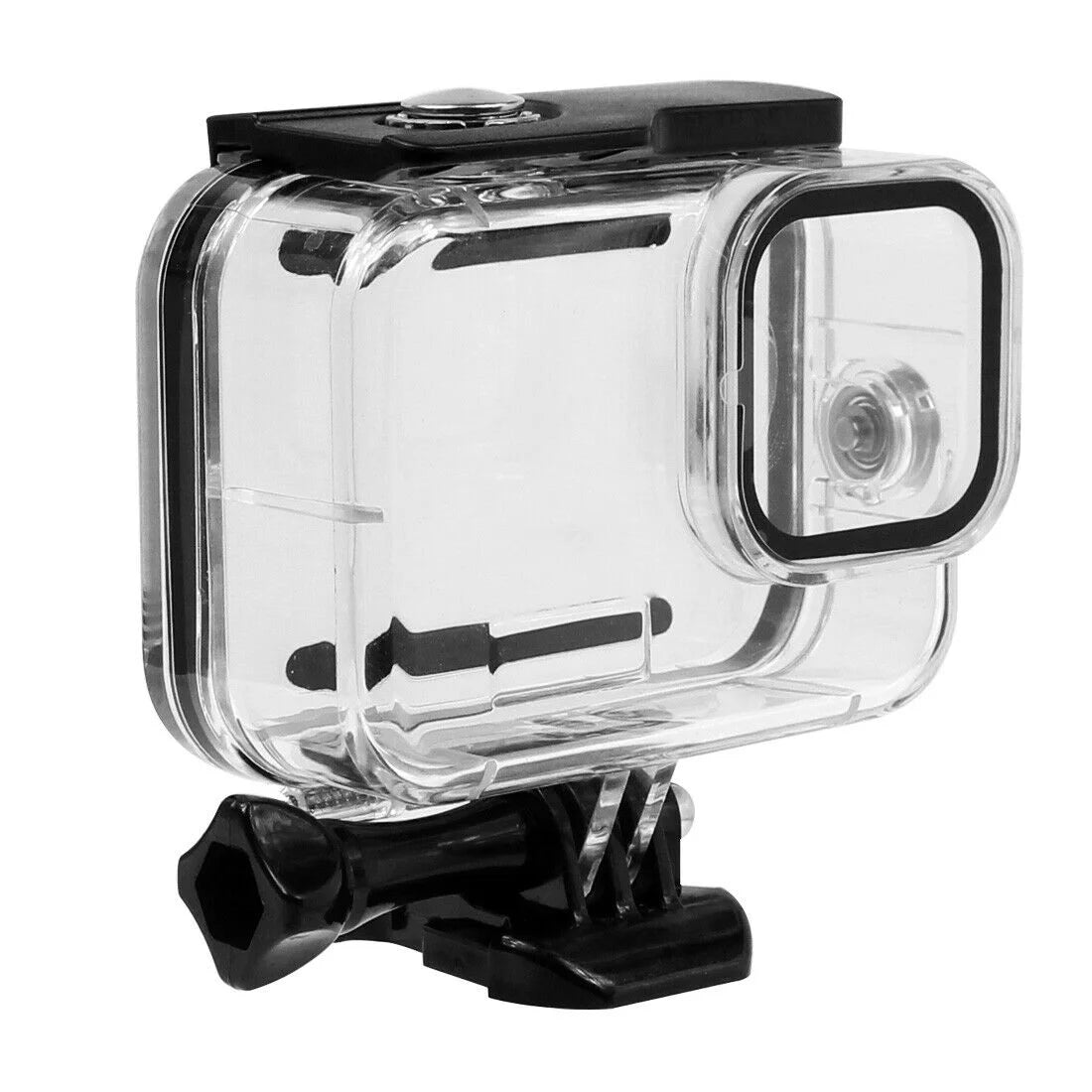 Carcasă subacvatică montată pe GoPro Hero 10, pregătită pentru scufundare