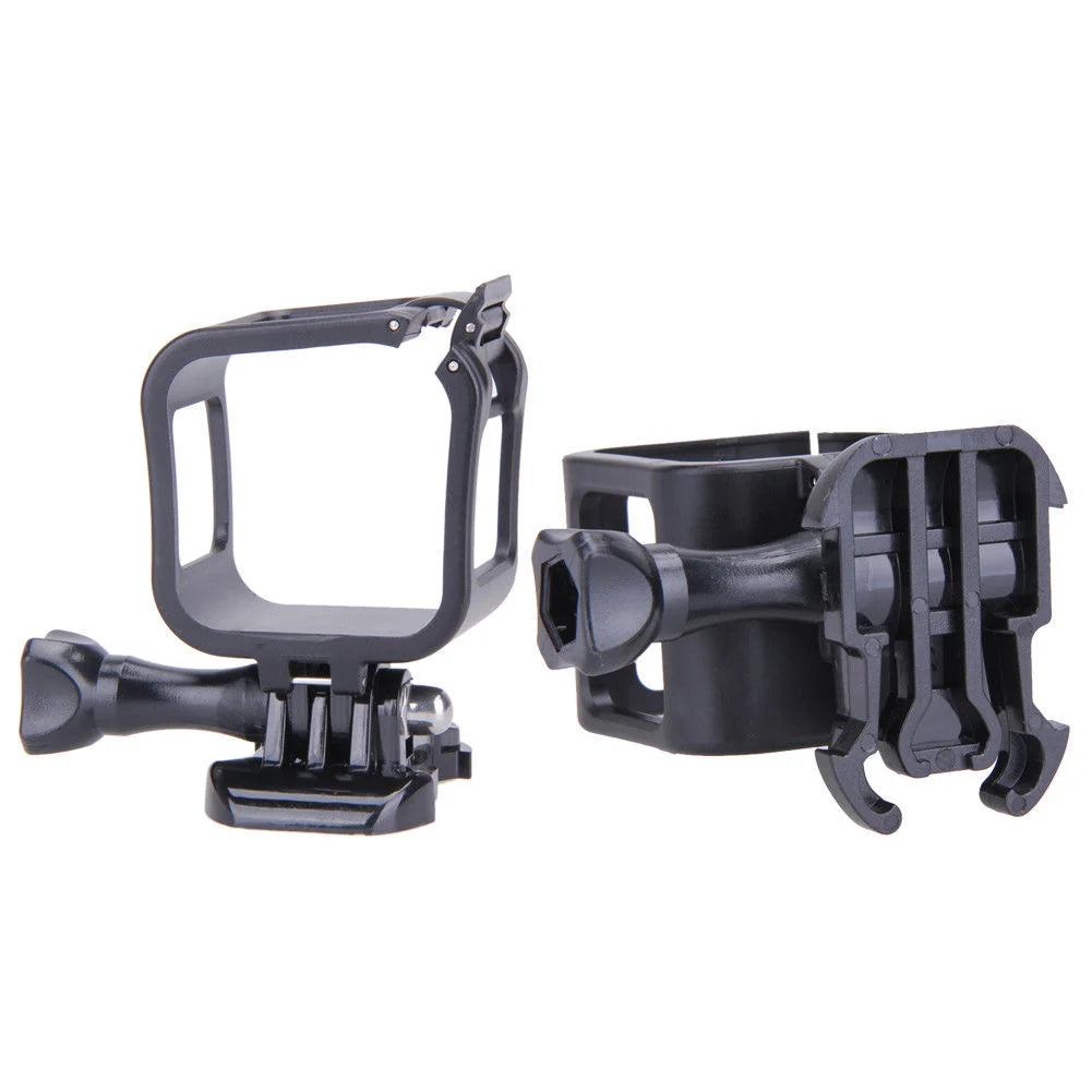 Vedere laterală a carcasei de protecție pentru GoPro Session, evidențiind designul robust