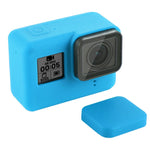 Carcasa de protectie din silicon pentru GoPro Hero 5, GoPro Hero 6, GoPro Hero 7 albastra