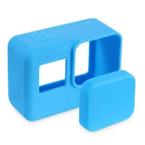 Carcasa de protectie din silicon pentru GoPro Hero 5, GoPro Hero 6, GoPro Hero 7 albastra
