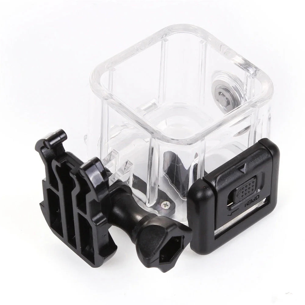 Carcasă waterproof GoPro Session 4 și 5 – vedere laterală, material plastic durabil