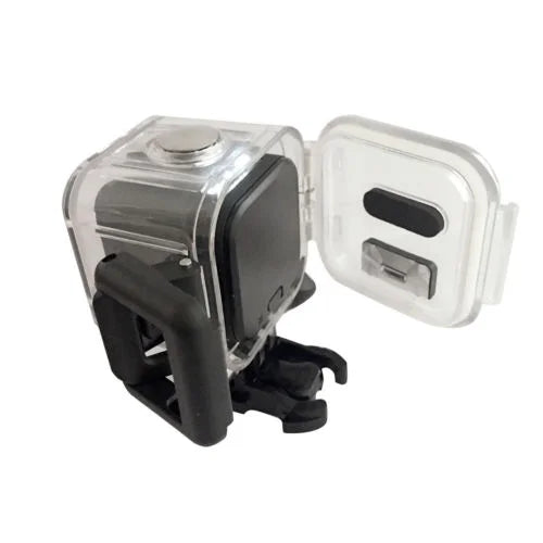 Carcasă subacvatică GoPro Session 4 și 5 cu cameră montată – protecție pentru filmări sub apă