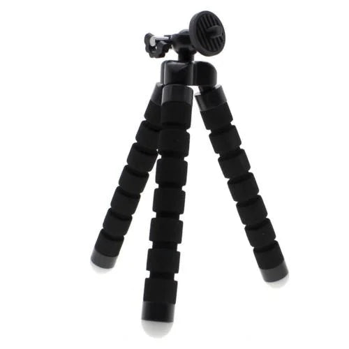 Mini trepied flexibil de 12 cm, evidențiind picioarele acoperite cu spumă anti-alunecare