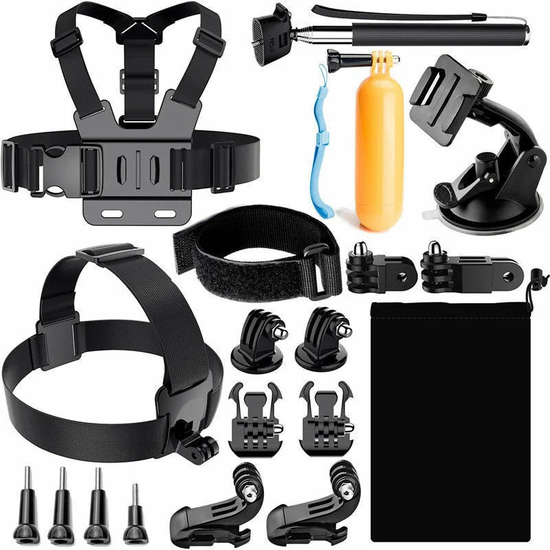 Set 19 accesorii pentru camere video sport