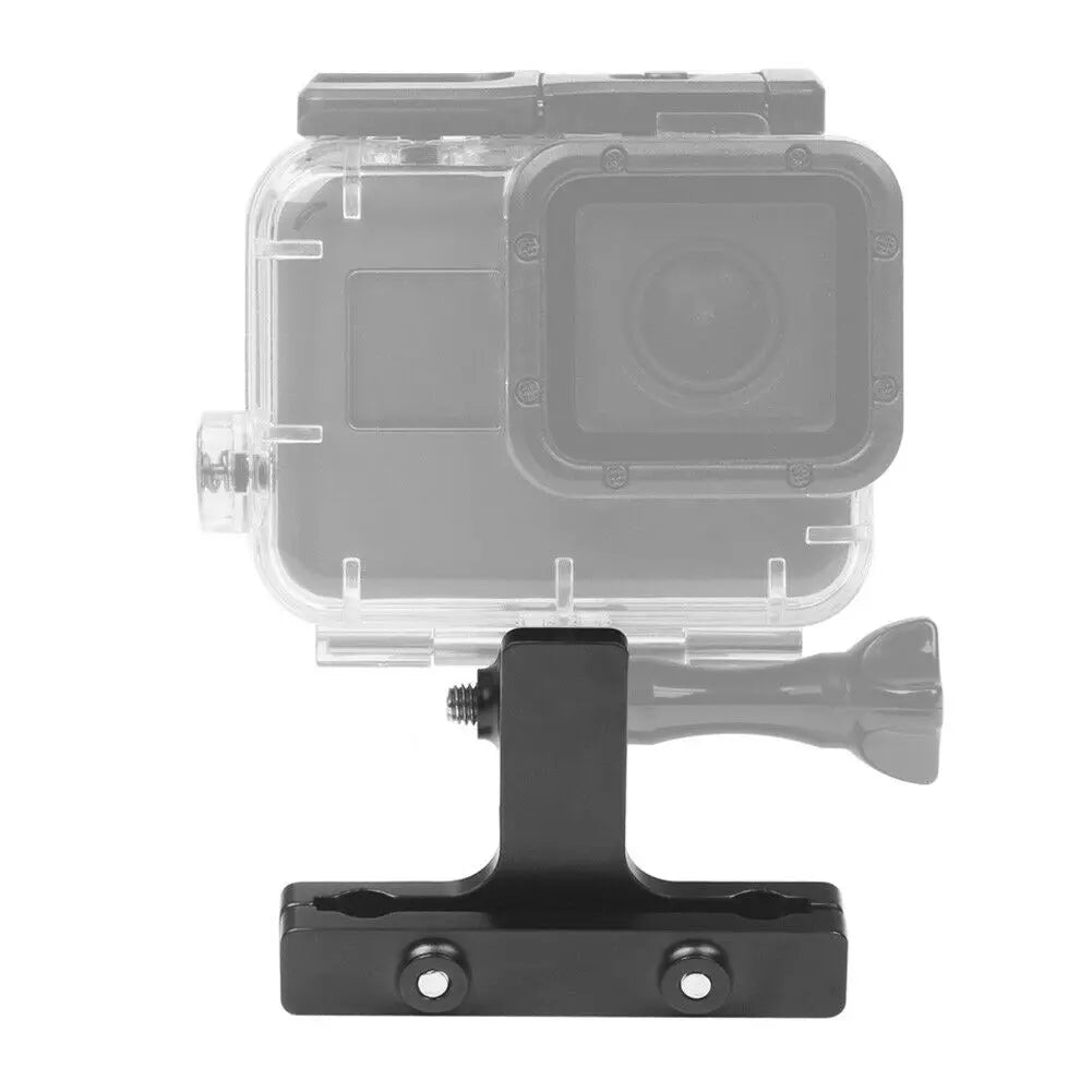 Suport din aluminiu montat sub şaua unei biciclete cu cameră GoPro