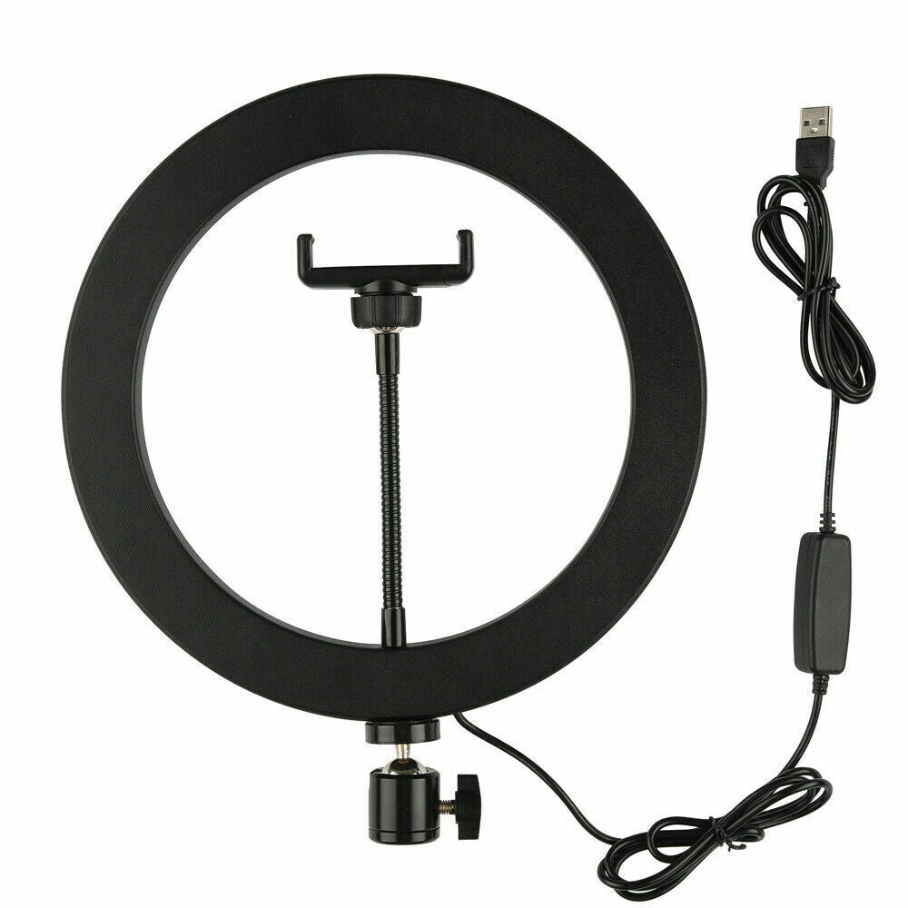 Lampa circulara LED diametru 26 cm cu telecomanda si suport telefon